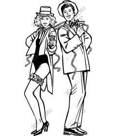 Glamorous celebration of the couple