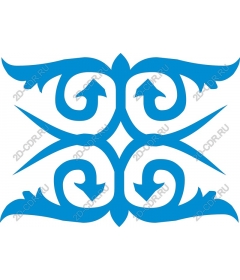  Elegant blue swirl arrow