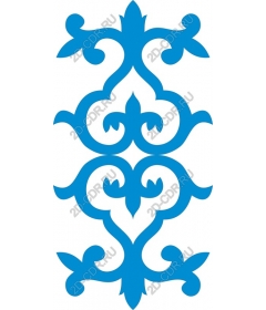  Elegant blue ornament