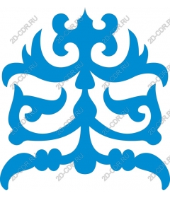  Elegant blue motif