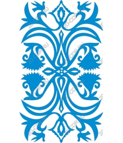  Blue floral pattern