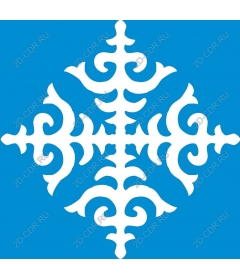 Elegant white snowflake