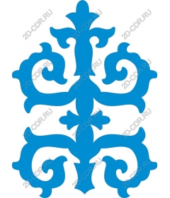  Elegant blue ornament