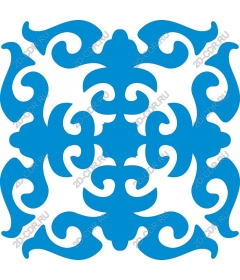  Elegant blue ornament