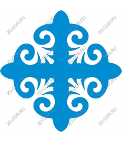  Elegant blue ornament