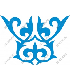  Elegant blue ornament