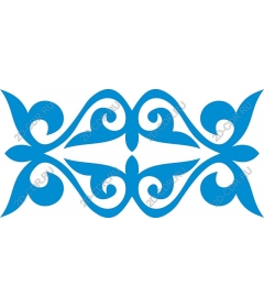  Elegant blue ornament