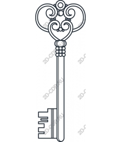  Elegant vintage key