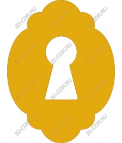 Gold keyhole