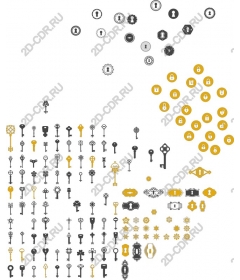  Elegant collection of keys and locks