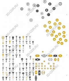  Коллекция иконок «Ключ и замок»
