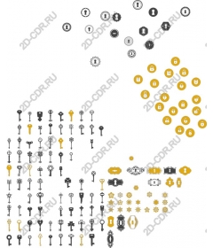 Элегантная коллекция ключей и замков