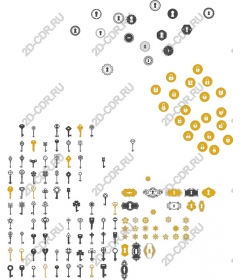Элегантная коллекция ключей и замков