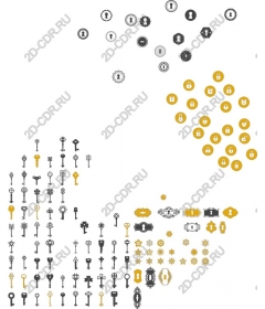  Комплект ключей и замков