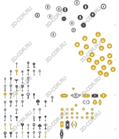  Комплект ключей и замков