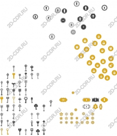  A package of key icons