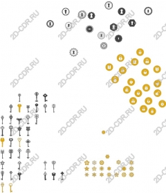 Элегантная коллекция иконок ключей и замков