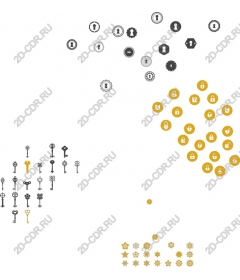 Элегантный набор ключей и замков