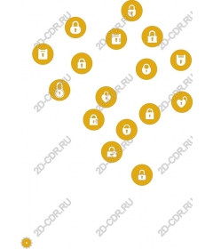  Universal icons set of locks
