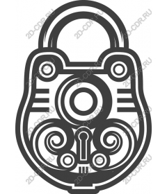  Elegant decorative padlock