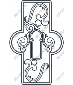  Elegant decorative keyhole