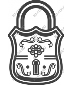  Elegant decorative padlock