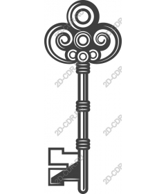 Vintage decorative key