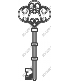 Vintage decorative key