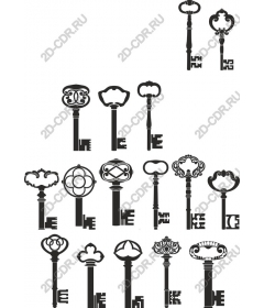  Коллекция винтажных ключей