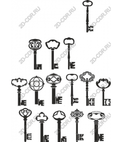  Коллекция винтажных ключей