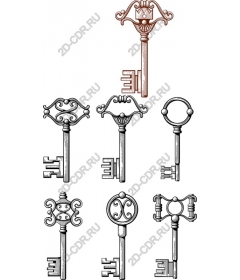  Коллекция винтажных ключей
