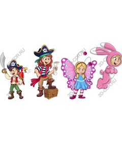  A whimsical collection of pirates and fairies