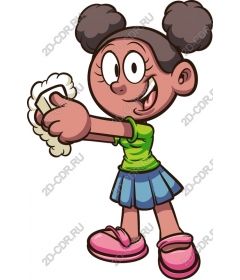 Cheerful young girl