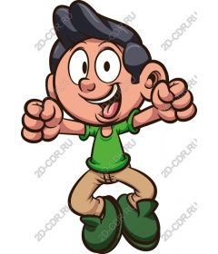Fun animated boy