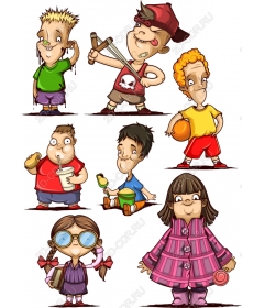 A set of "Quaint children"