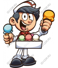 Funny ice cream man