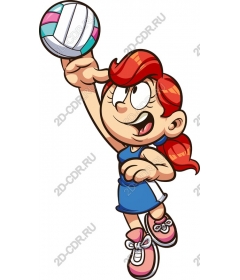 Girl volleyball player