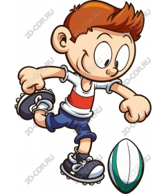 Playful Rugby player
