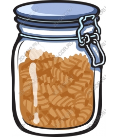 Bank pasta in a rustic style