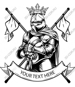  Knightly valor with personalized banner