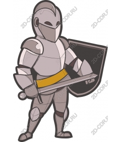  Knight Graphics Sword and Shield