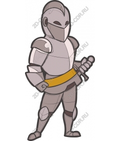 Fun cartoon knight