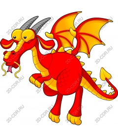 Playful Red Dragon