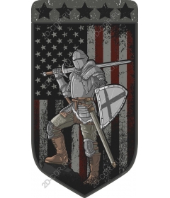  Knight in armor - American Pride Clipart