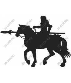  Knight on horseback