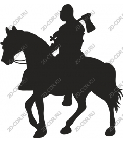  Epic warrior on horseback