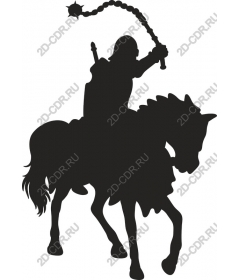 Warrior on horseback