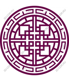  Elegant circular maze
