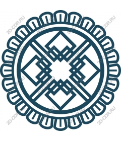 Stylized geometric mandala