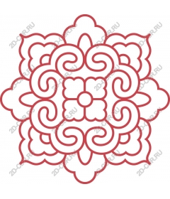 Exquisite floral mandala